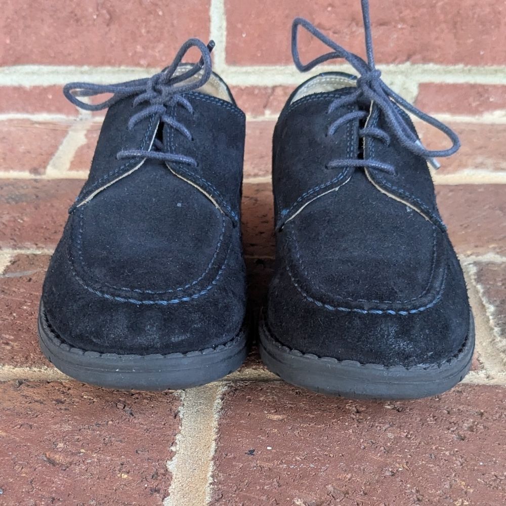 Michael Pasinkoff Classic Black Suede Boys Dress Shoes EU 30 US 12 Made In Italy